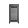 Lanberg 19" szabadon álló rack szekrény 22U/600X1200 perforált ajtó, lapraszerelt, fekete