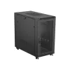 Lanberg 19" szabadon álló rack szekrény 22U/600X1200 perforált ajtó, lapraszerelt, fekete