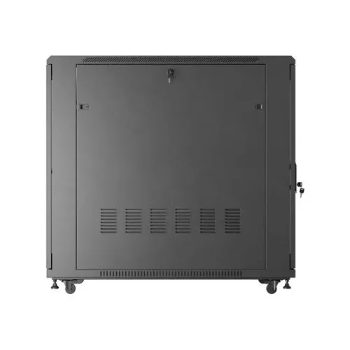 Lanberg 19" szabadon álló rack szekrény 22U/600X1200 perforált ajtó, lapraszerelt, fekete