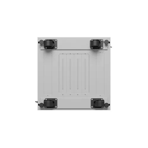 Lanberg 19" szabadon álló rack szekrény 15U/600X600 üvegajtó, lapraszerelt, LCD kijelző, szürke V2