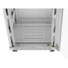 Lanberg 19" szabadon álló rack szekrény 15U/600X600 üvegajtó, lapraszerelt, LCD kijelző, szürke V2