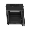 Lanberg 19" szabadon álló rack szekrény 15U/600X600, perforált ajtó, lapraszerelt, fekete