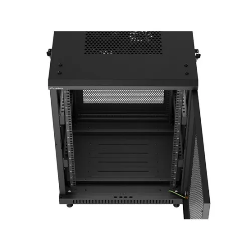 Lanberg 19" szabadon álló rack szekrény 15U/600X600, perforált ajtó, lapraszerelt, fekete
