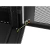 Lanberg 19" szabadon álló rack szekrény 15U/600X600, perforált ajtó, lapraszerelt, fekete