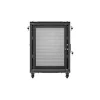 Lanberg 19" szabadon álló rack szekrény 15U/600X600, perforált ajtó, lapraszerelt, fekete