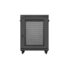 Lanberg 19" szabadon álló rack szekrény 15U/600X600, perforált ajtó, lapraszerelt, fekete