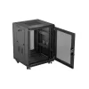 Lanberg 19" szabadon álló rack szekrény 15U/600X600, perforált ajtó, lapraszerelt, fekete