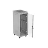 Lanberg 19" szabadon álló rack szekrény 32U/600X800 üvegajtó, lapraszerelt, LCD kijelző, szürke V2