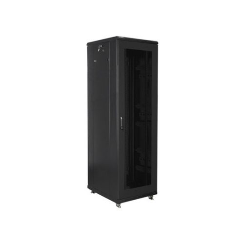 Lanberg 19" szabadon álló rack szekrény 42U/600X800 perforált ajtó, lapraszerelt, fekete