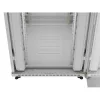 Lanberg 19" szabadon álló rack szekrény 47U/800X1000 üvegajtó, lapraszerelt, LCD kijelző, szürke