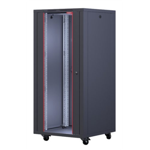 FORMRACK 12U Interline 600x600 19" szabadon álló rack szekrény - RAL9005 fekete