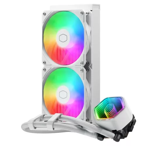 Fan Cooler Master - MasterLiquid 240 Core II White Edition - Vízhűtés/univerzális - MLW-D24M-A18PA-RW