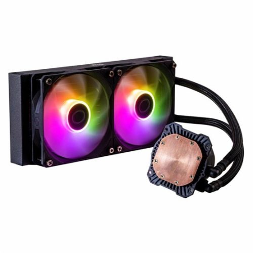 Fan Cooler Master - MasterLiquid 240L Core ARGB White - Vízhűtés/univerzális - MLW-D24M-A18PZ-RW