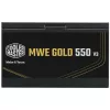 TÁP Cooler Master 550W - MWE Gold 550 V3 - MPE-5502-ACAAG-3BEU - 80+ Gold  - ATX 3.1 - Nem moduláris - Fekete Tápegység