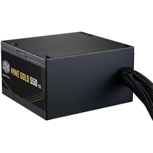 TÁP Cooler Master 550W - MWE Gold 550 V3 - MPE-5502-ACAAG-3BEU - 80+ Gold  - ATX 3.1 - Nem moduláris - Fekete Tápegység