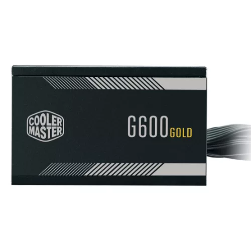 TÁP Cooler Master 600W - G600 Gold -  MPW-6001-ACAAG-NL - 80+ Gold - ATX 12V V2.52 - Fekete Tápegység - Bulk