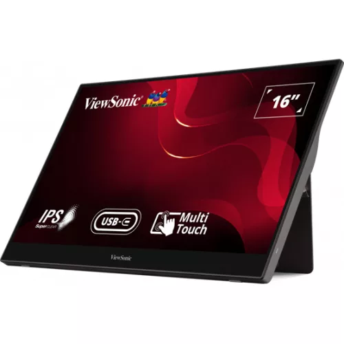 Mon ViewSonic 16" TD1655 Touch 1920x1080 USB-C 60Hz - IPS - FHD - 3 ÉV GARANCIA