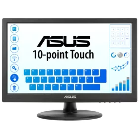   Mon Asus 15.6" Érintőképernyős monitor - VT169HE - FHD - IPS LED - 60Hz - Fekete - 3 ÉV GARANCIA