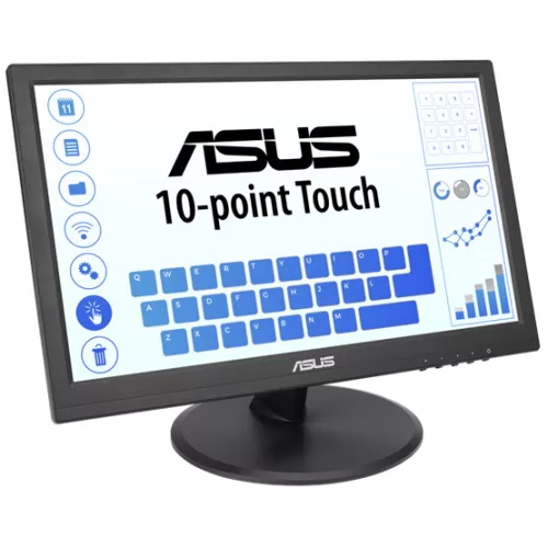 Mon Asus 15.6" Érintőképernyős monitor - VT169HE - FHD - IPS LED - 60Hz - Fekete - 3 ÉV GARANCIA