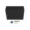 Lanberg rack szekrény 19" fali 4U+3U/540x200 alacsony profil, fekete (összeszerelve)