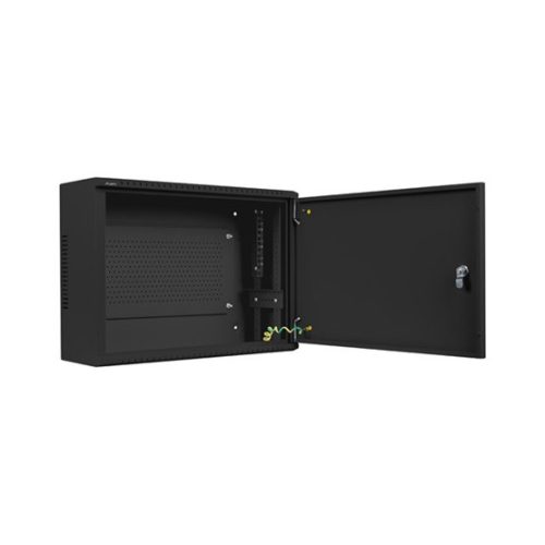 Lanberg rack szekrény 19" fali 4U+3U/540x200 alacsony profil, fekete (összeszerelve)