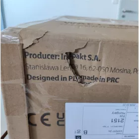   Dobozsérült Lanberg 19" fali rack szekrény 6U+3U/540X200, alacsony profilú, összeszerelt, fekete