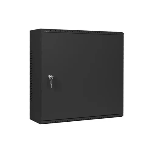 Dobozsérült Lanberg 19" fali rack szekrény 6U+3U/540X200, alacsony profilú, összeszerelt, fekete