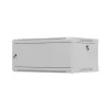 Lanberg 19" fali rack szekrény 4U/600X450 lemezajtó, lapraszerelt, szürke