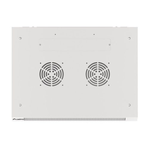 Lanberg 19" fali rack szekrény 15U/600X450 üvegajtó, lapraszerelt, szürke V2