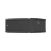 Lanberg 19" fali rack szekrény 4U/600X600 lemezajtó, lapraszerelt, fekete