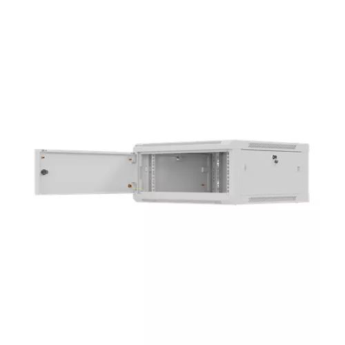 Lanberg 19" fali rack szekrény 4U/600X600 lemezajtó, lapraszerelt, szürke