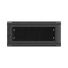 Lanberg 19" fali rack szekrény 4U/600X600 perforált ajtó, lapraszerelt, fekete