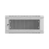 Lanberg 19" fali rack szekrény 4U/600X600 perforált ajtó, lapraszerelt, szürke