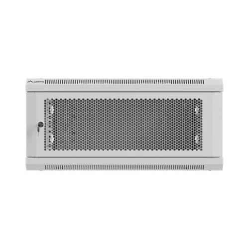 Lanberg 19" fali rack szekrény 4U/600X600 perforált ajtó, lapraszerelt, szürke