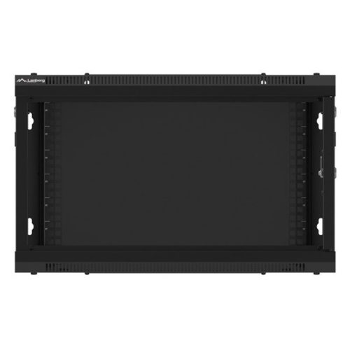 Lanberg 19" fali rack szekrény 6U/600X600 lapraszerelt, fekete V2