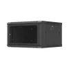 Lanberg 19" fali rack szekrény 6U/600X600 perforált ajtó, lapraszerelt, fekete