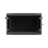 Lanberg 19" fali rack szekrény 6U/600X600 perforált ajtó, lapraszerelt, fekete