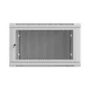 Lanberg 19" fali rack szekrény 6U/600X600 perforált ajtó, lapraszerelt, szürke