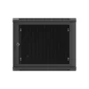 Lanberg 19" fali rack szekrény 9U/600X600 perforált ajtó, lapraszerelt, fekete