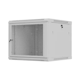   Lanberg 19" fali rack szekrény 9U/600X600 perforált ajtó, lapraszerelt, szürke
