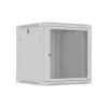 Lanberg 19" fali rack szekrény 12U/600X600 perforált ajtó, lapraszerelt, szürke