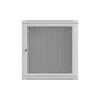 Lanberg 19" fali rack szekrény 12U/600X600 perforált ajtó, lapraszerelt, szürke