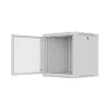 Lanberg 19" fali rack szekrény 12U/600X600 perforált ajtó, lapraszerelt, szürke