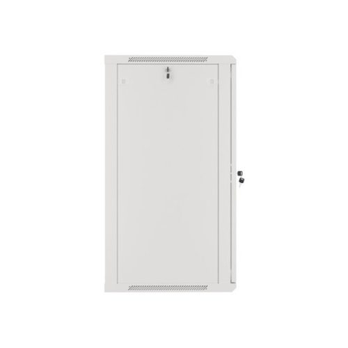 Lanberg 19" fali rack szekrény 22U/600X600 üvegajtó, lapraszerelt, szürke V2