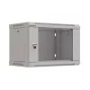 Lanberg 19" fali rack szekrény 6U/540X350 lapraszerelt, szürke V2