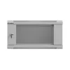 Lanberg 19" fali rack szekrény 4U/540X350 üvegajtó, lapraszerelt, szürke