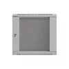 Lanberg 19" fali rack szekrény 9U/540X350 üvegajtó, lapraszerelt, szürke