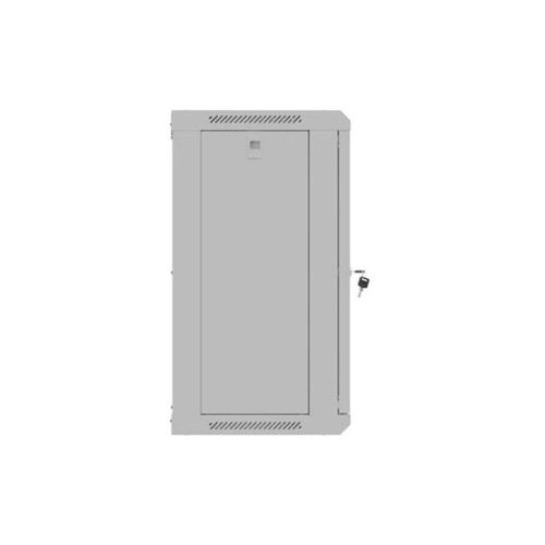 Lanberg 19" fali rack szekrény 12U/540X350, üvegajtó, lapraszerelt, szürke