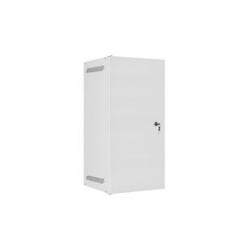   Lanberg 10" fali rack szekrény 12U/280X310, lemezajtó, lapraszerelt, szürke