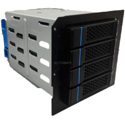 Chenbro New Cage, 3.5 HDD, w/ 4-port 12Gbps SAS&SATA BP & 80mm Fan, Tool-less T"